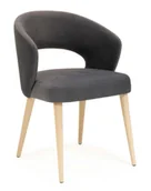 Krzesła - Czarne krzesło kubełkowe - Zoni 3X - miniaturka - grafika 1