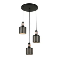 Lampy sufitowe - Italux Restenza PND-2439-3-BK PND-2439-3-BK - miniaturka - grafika 1