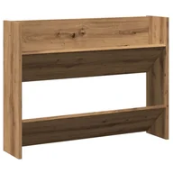 Szafki na buty - vidaXL Naścienny stojak na buty Artisan dąb 80x18x60 cm materiał drewnopochodny - miniaturka - grafika 1