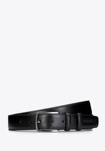 Klasyczny męski pasek ze skóry naturalnej czarny - Paski - miniaturka - grafika 1