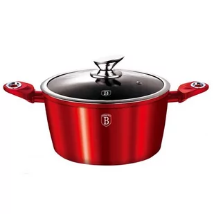 Berlinger Haus Garnek z pokrywką Burgundy Metallic Line 4,8 l - Garnki - miniaturka - grafika 1