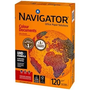 NAVIGATOR Navigator nav1030 ekstra gładki papier do drukowania kolorowych dokumentów (120 G/M, format A3) 500 arkuszy białe NAV1203 - Papier do drukarek - miniaturka - grafika 1