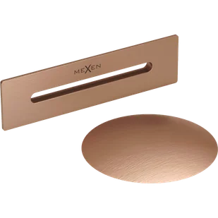 Mexen Uni korek z przelewem do wanny wolnostojącej, miedź szczotkowana - 5100-65 - Akcesoria do armatury i ceramiki - miniaturka - grafika 1