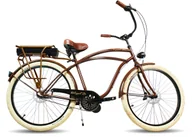 Rowery elektryczne - Rower Elektryczny Miejski Cruiser Brownie 26 E-Bike - miniaturka - grafika 1