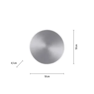 Paul Neuhaus Kinkiet LED na baterię Puntua Ø 18 cm aluminium - Lampy ścienne - miniaturka - grafika 2