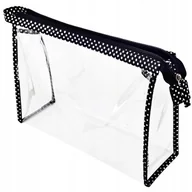 Kosmetyczki, organizery i kuferki - Kosmetyczka foliowa przezroczysta na basen do samolotu NOBLE seria BLACK - miniaturka - grafika 1