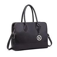 Torebki damskie - Miss Lulu Damskie regulowane torebki torba na ramię duża do pracy, Czarny, A4 - miniaturka - grafika 1