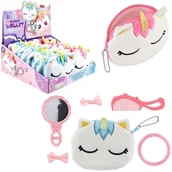 Zabawy w naśladowanie dorosłych - Zestaw piękności torebka pluszowa jednorożec Mix - zabawka - miniaturka - grafika 1