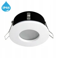 Oprawy, klosze i abażury - Oprawa halogen oczko sufitowe łazienka podbitka IP44 Led hermetyczna Biała - miniaturka - grafika 1