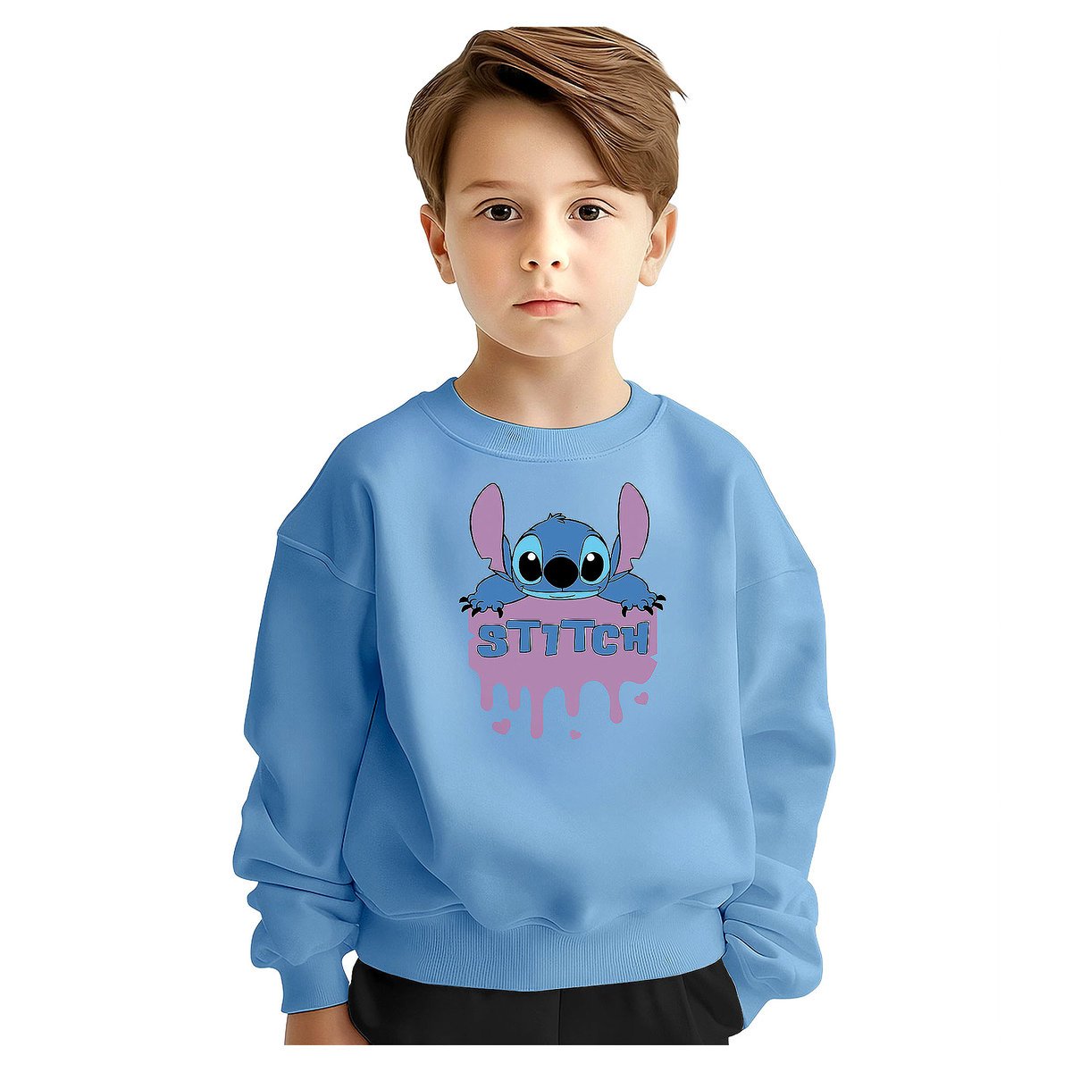 BLUZA DZIECIĘCA MŁODZIEŻOWA STITCH 122-128 WZORY PREZENT