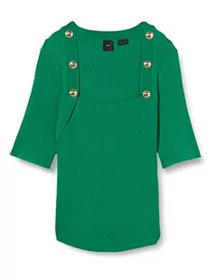 Pinko Damski sweter Attinio Crepe Rib T-shirt, X08_Amazon, XXL, X08_amazon, XXL - Swetry damskie - miniaturka - grafika 1
