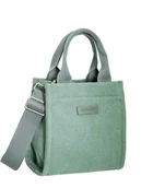 Torebki damskie - David Jones torebka damska kuferek mały zielony - miniaturka - grafika 1