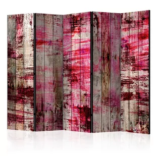 Parawan 5-częściowy - Abstrakcyjne drewno II [Room Dividers] (rozmiar 225x172) - Parawany - miniaturka - grafika 1
