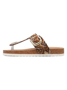 s.Oliver Japonki w kolorze jasnobrązowym - Klapki i japonki damskie - miniaturka - grafika 1