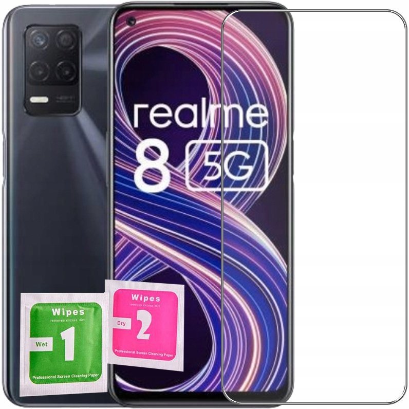 SZKŁO HARTOWANE 9H DO REALME 8 5G SZYBKA SZKIEŁKO FOLIA NA EKRAN
