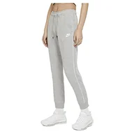 Spodnie damskie - Nike Spodnie damskie Jogger Mlnm Fleece szary wrzos/biały S CZ8340 - miniaturka - grafika 1