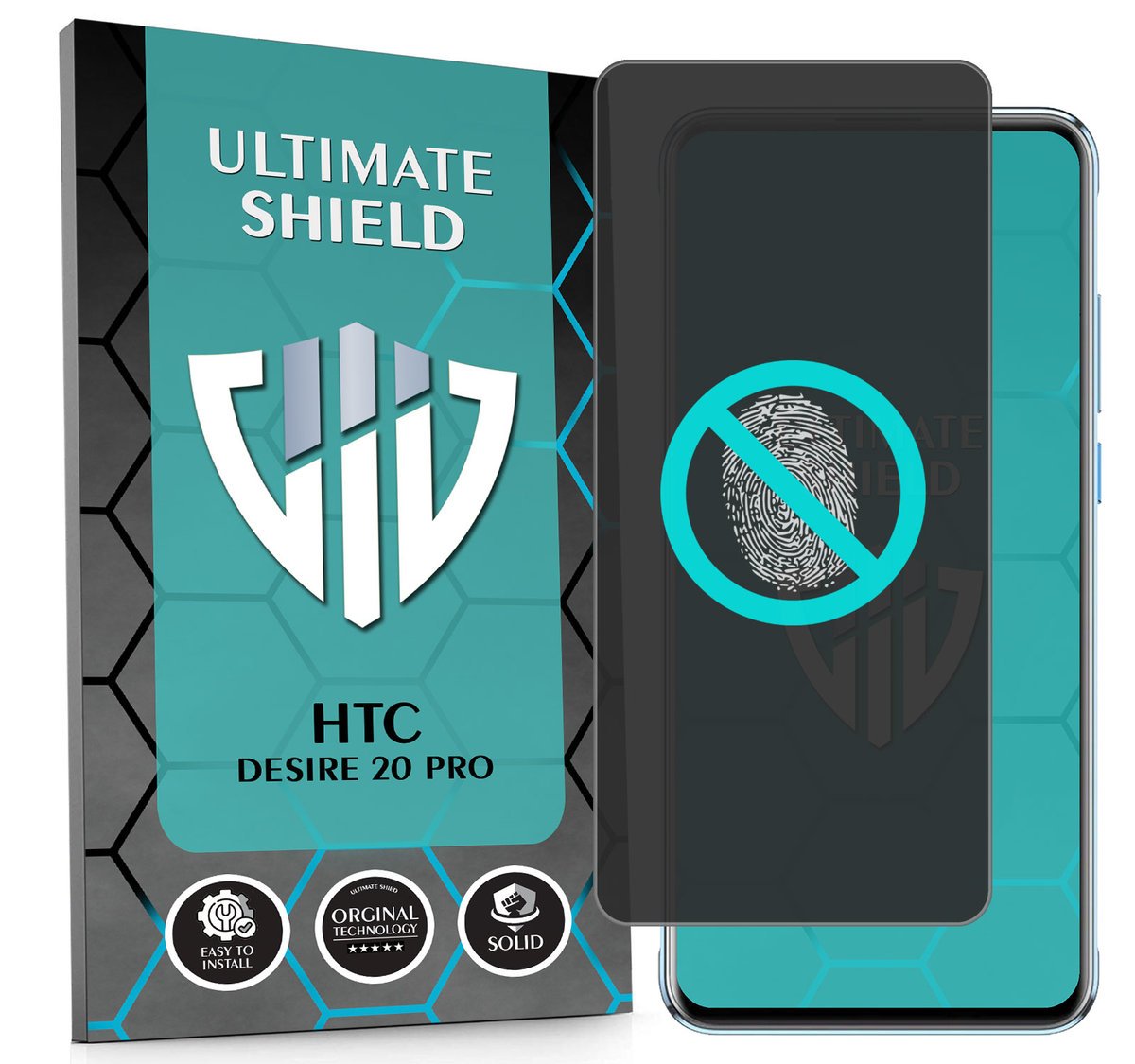 NAJLEPSZE SZKŁO 5D PEŁNE DO HTC DESIRE 20 PRO SZKIEŁKO NIETŁUKĄCE ORYGINAŁ