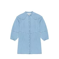Sukienki - Wrangler Sukienka damska western Denim Casual, Light Vintage Indigo, XS - miniaturka - grafika 1