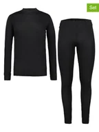 Kalesony - rukka 2-częściowy zestaw bielizny funkcyjnej "Tiirola" w kolorze czarnym - miniaturka - grafika 1