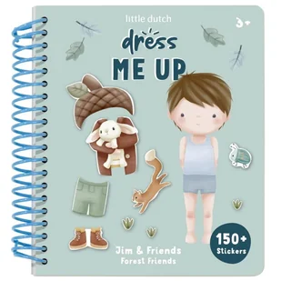 Zeszyt z naklejkami - Ubieranka Forest Friends, Little Dutch - Zabawki kreatywne - miniaturka - grafika 1