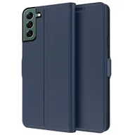 Etui i futerały do telefonów - Dla Samsung Galaxy S22 + 5G Pu Skórzane etui na telefon Gniazdo kart Podwójne zapięcie magnetyczne Stojak Flip Cover Niebieski Style C Samsung Gala... - miniaturka - grafika 1