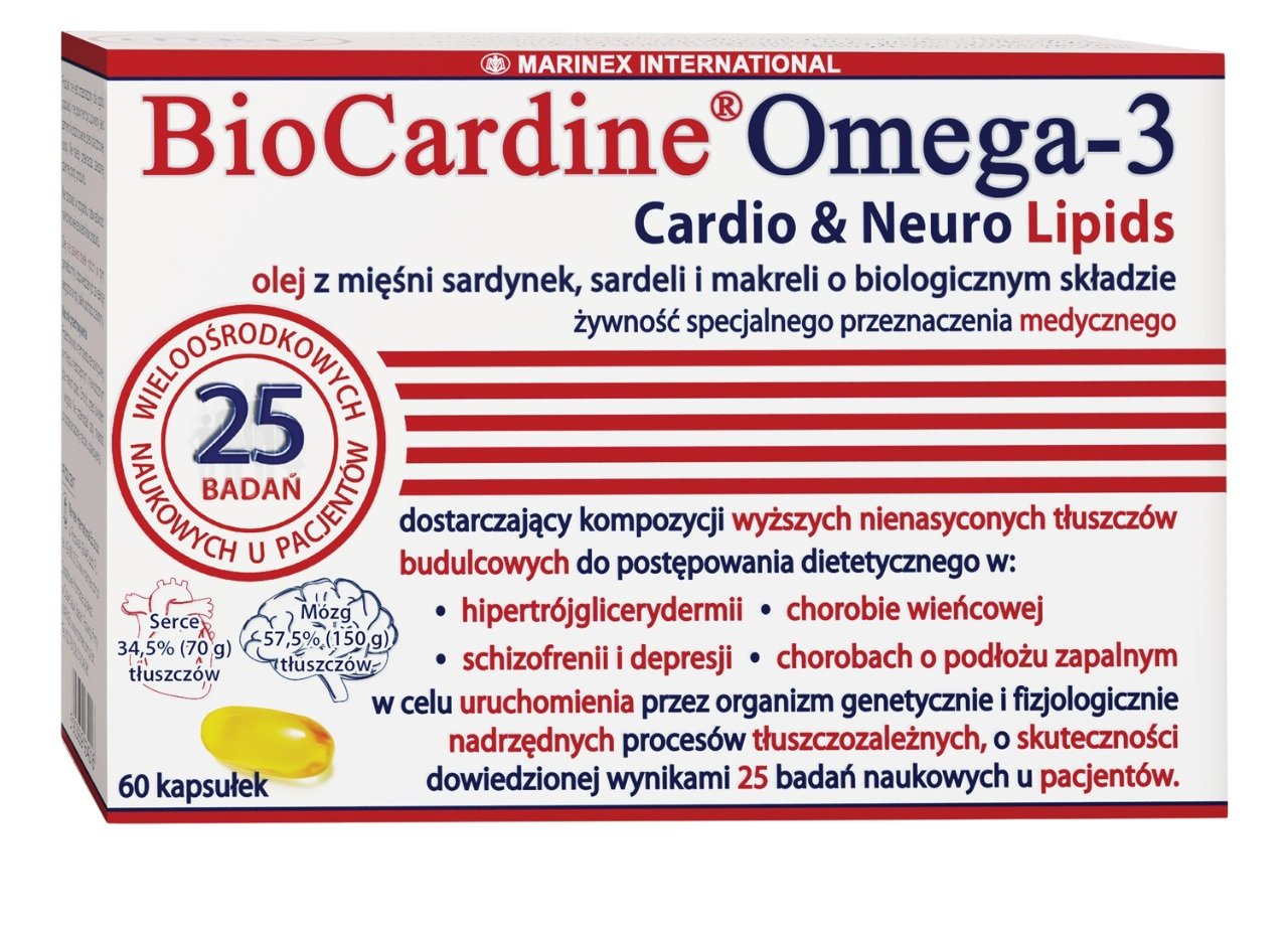 BioCardine®Omega-3 olej z mięśni sardynek, sardeli i makreli