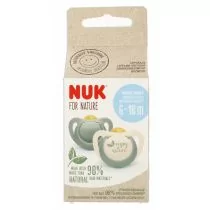 Nuk Smoczek uspokajający lateksowy 6-18m For Nature 10734083 2 szt. - Smoczki uspokajające - miniaturka - grafika 1