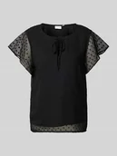 Bluzki damskie - Bluzka z okrągłym dekoltem model ‘EDEE’ - miniaturka - grafika 1