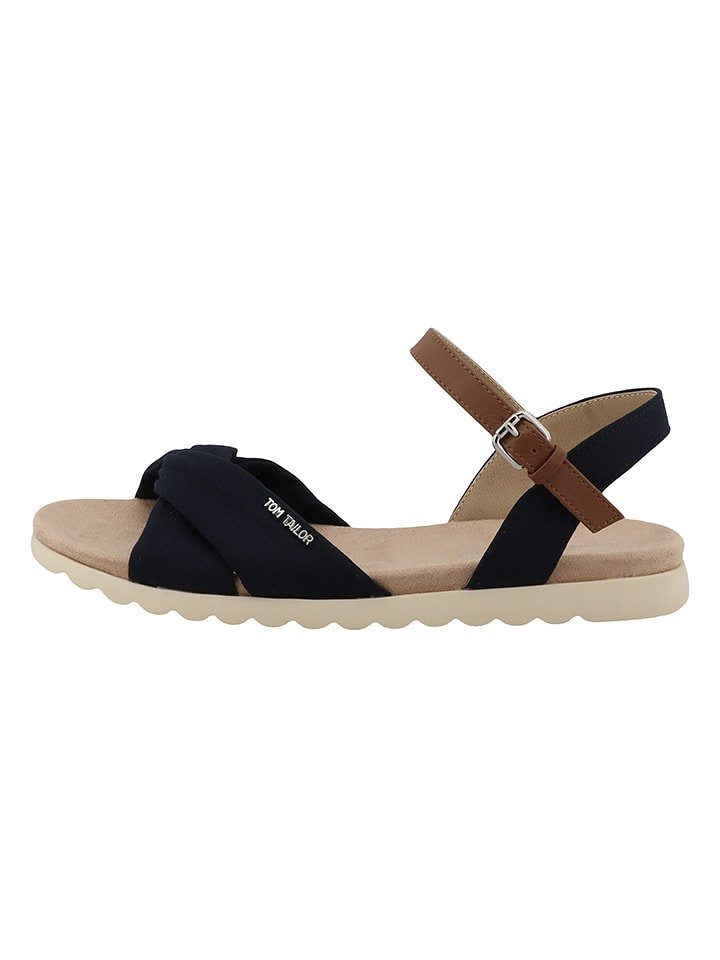 Tom Tailor Sandały w kolorze czarnym