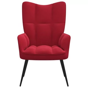 Lumarko Fotel, winna czerwień, obity aksamitem! - Fotele - miniaturka - grafika 4