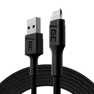 Green Cell Green Cell Ray USB Lightning 2m z białym podświetleniem LED KABGC12 - Kable USB - miniaturka - grafika 1