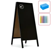 Akcesoria do reklamy - Potykacz stojak kredowy CZARNY 150x61 cm stojak reklamowy + GRATIS - miniaturka - grafika 1