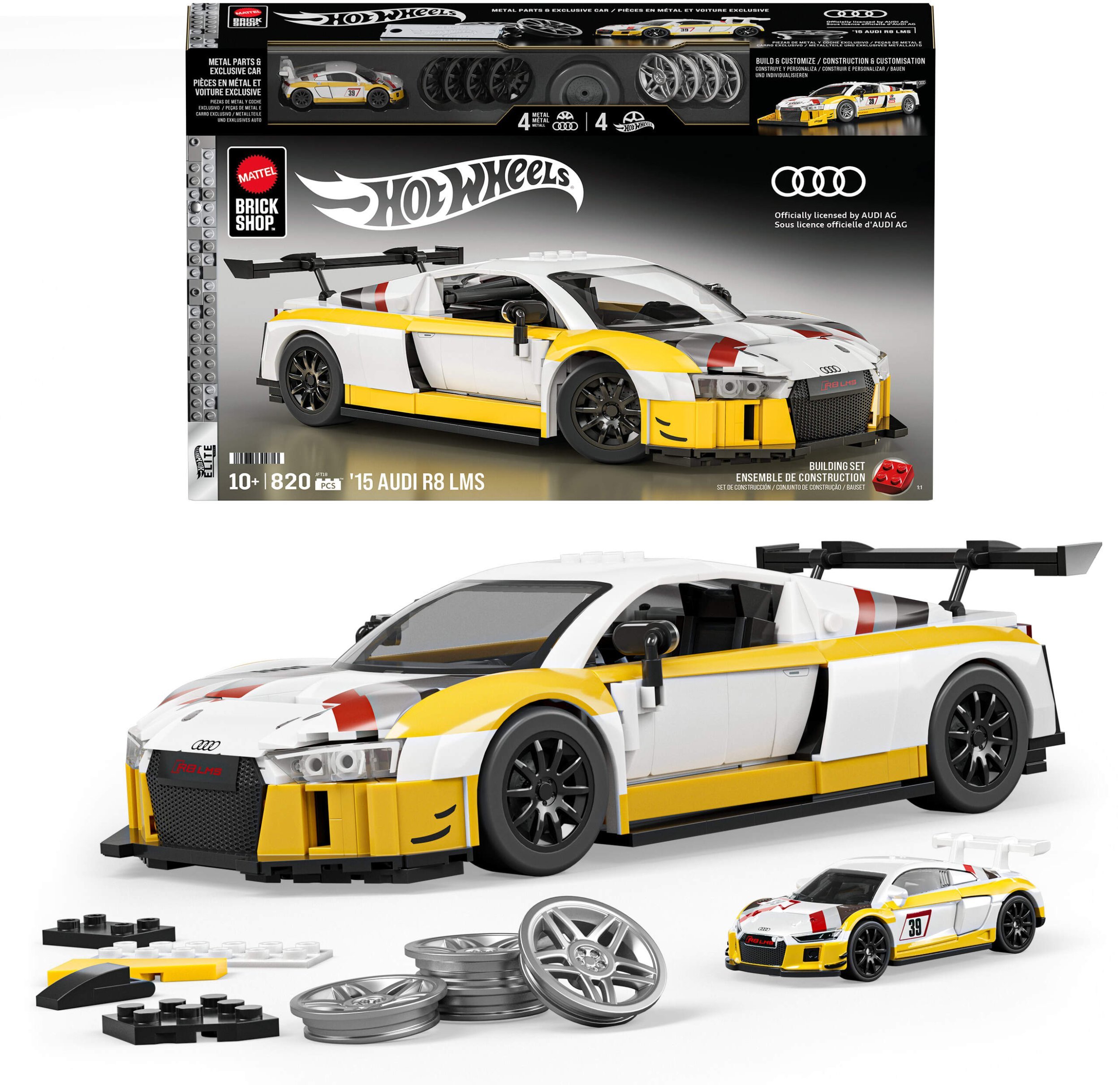 Brick Shop - KLOCKI HOT WHEELS Elite Series '15 Audi R8 LMS 820 elem. JFT18