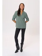 Bluzki damskie - Kaffe Bluzka w kolorze turkusowym - miniaturka - grafika 1