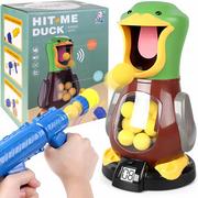 Zabawki interaktywne dla dzieci - Głodna Kaczka Strzelanie Do Celu Kulkami Kaczki Gra Zręcznościowa Z Pistoletem - miniaturka - grafika 1