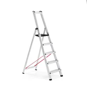 Drabiny - Profesjonalna drabina aluminiowa UPWARD, 5 stopni, wys. 1100 mm - miniaturka - grafika 1