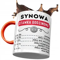 Kubki - Kubek Pomarańczowy Dla Synowej Żony Syna Prezent z Nadrukiem ze Zdjęciem + Opakowanie na prezent (wzór 02) - miniaturka - grafika 1