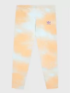 Legginsy - adidas Legginsy HK2934 Pomarańczowy Slim Fit - miniaturka - grafika 1