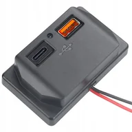 Ładowarki samochodowe - ŁADOWARKA SAMOCHODOWA MONTAŻOWA USB-C PD i QC3.0 KAMPER DIY itp. - miniaturka - grafika 1