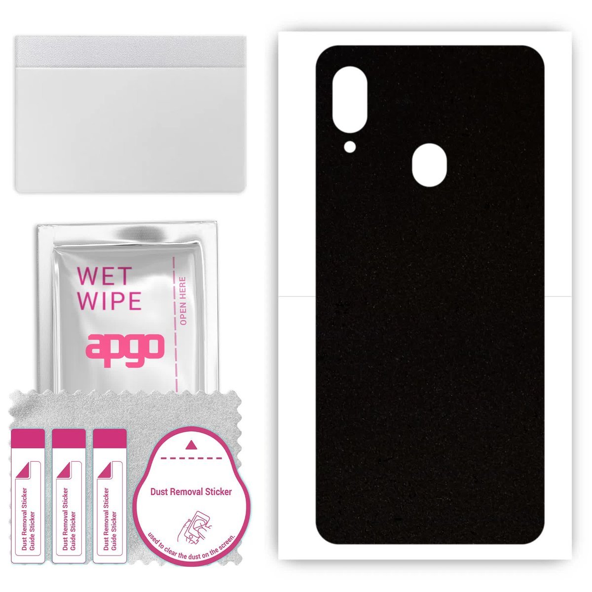 Folia naklejka skórka strukturalna na TYŁ Zamsz do ZTE Blade V10 Vita - Zamsz Czarny - apgo SKINS