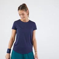 Tenis ziemny - Koszulka do tenisa z okrągłym dekoltem damska Artengo Dry Essential 100 - miniaturka - grafika 1