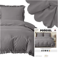 Pościel - Pościel 160 x 200 3cz z Falbaną Luxury Jowita 06 - miniaturka - grafika 1
