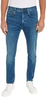 Spodenki męskie - Tommy Hilfiger Męskie spodnie jeansowe Slim Bleecker PSTR LINGTON Blue Denim spodnie, 30 W / 30 L, Lington Blue, 30W / 30L - miniaturka - grafika 1