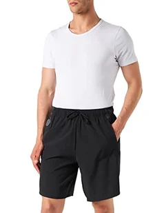 adidas Męskie szorty M D4T AOP, czarne/białe, S 9" - Spodenki damskie - miniaturka - grafika 1