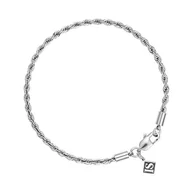 Bransoletki - Bransoletka ICED STUFF Rope Białe złoto - miniaturka - grafika 1