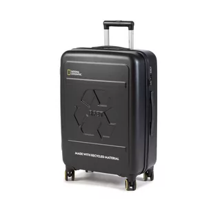 Średnia Twarda Walizka NATIONAL GEOGRAPHIC - Medium Trolley N205HA.60.06 Black - Walizki - miniaturka - grafika 1