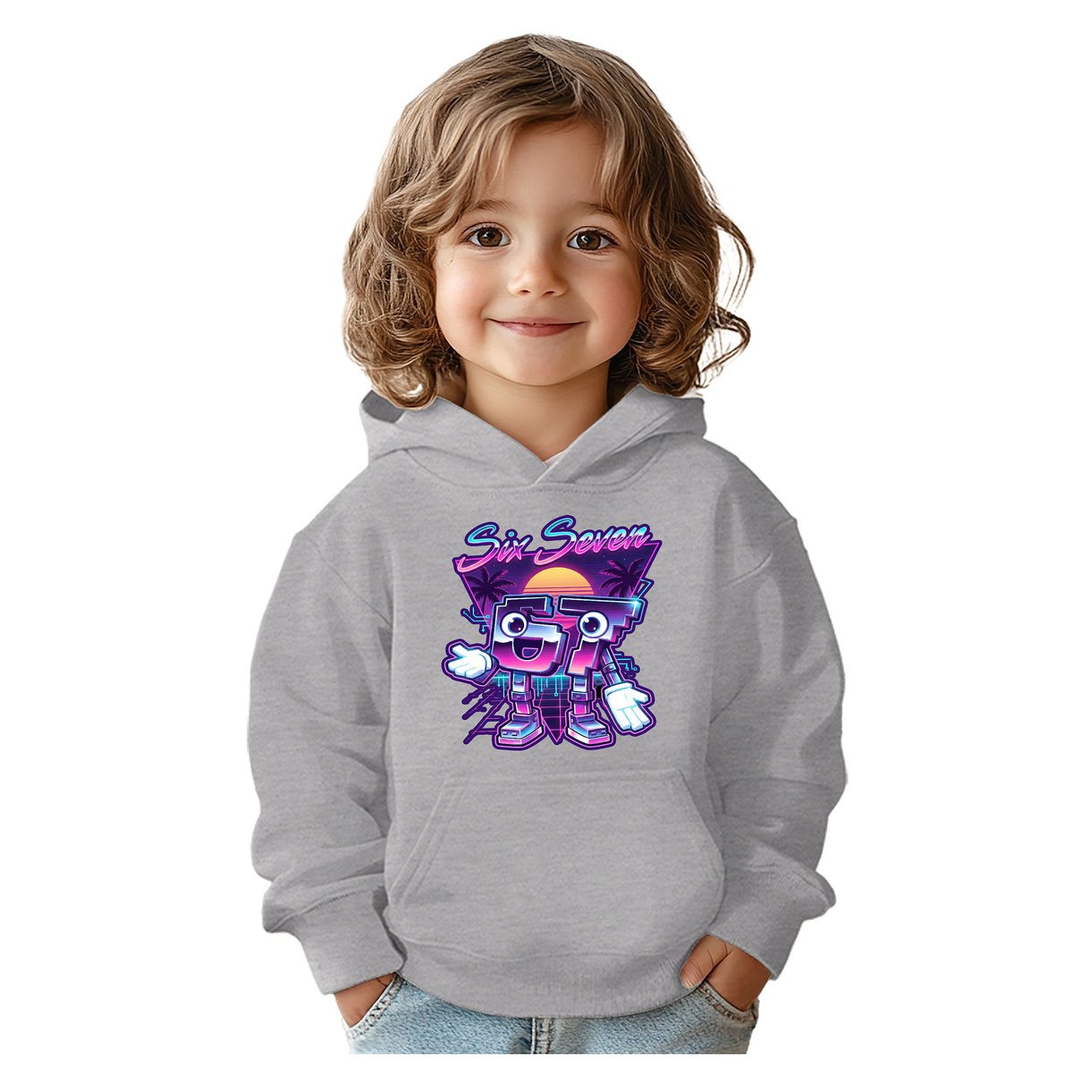 BLUZA DZIECIĘCA Z KAPTUREM 67 SIX SEVEN VIRAL 146-152 DLA DZIECKA PREZENT