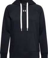Bluzy damskie - Under Armour Bluza damska Under Armour Rival Fleece Hb Hoodie czarna 1356317 001 : Rozmiar - XL - miniaturka - grafika 1