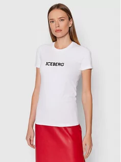 Koszulki i topy damskie - Iceberg T-Shirt 21II2P0F0716309 Biały Regular Fit - grafika 1