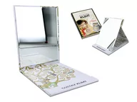 Pudełka i szkatułki - Carmani Lusterko w etui G Klimt Drzewo życia białe tło - miniaturka - grafika 1